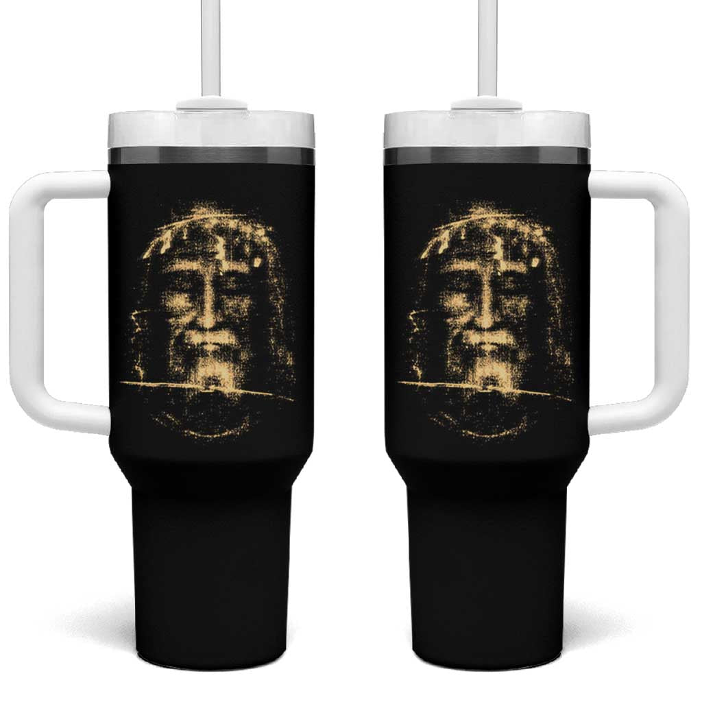Shroud Of Turin Jesus Tumbler With Handle Jesus Christ Face Religious Catholic Christian Faith