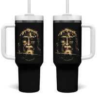 Shroud Of Turin Jesus Tumbler With Handle Jesus Christ Face Religious Catholic Christian Faith