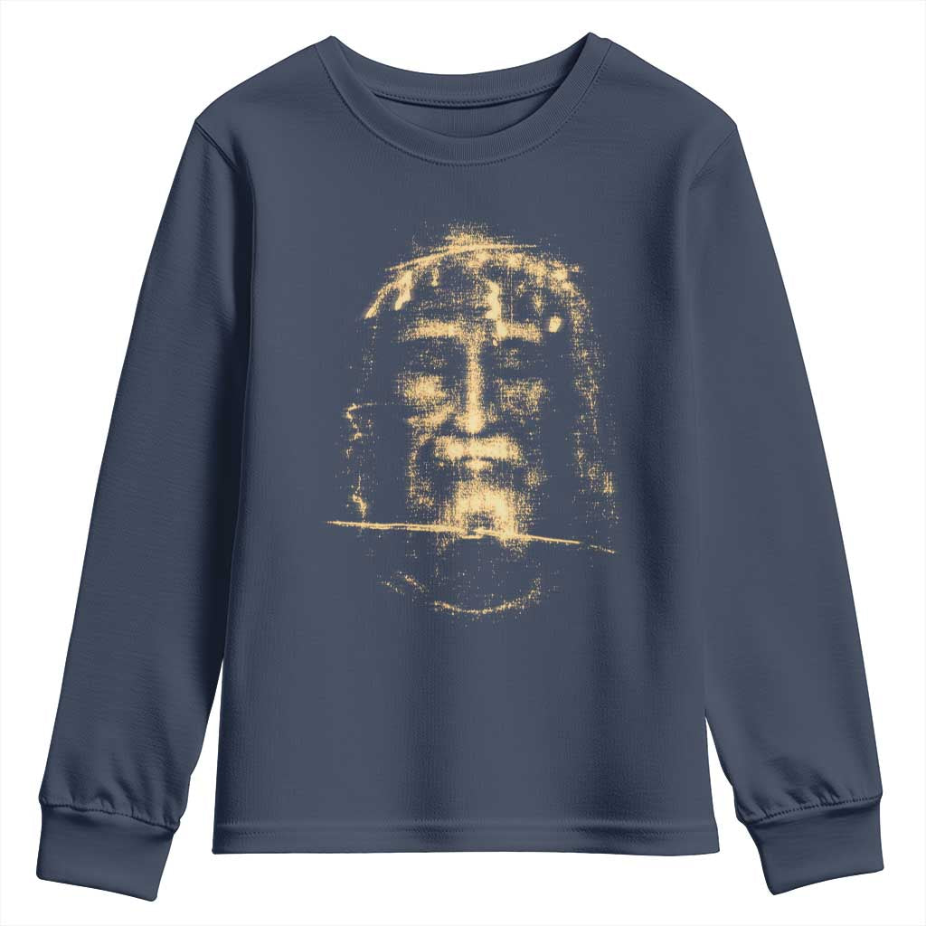Shroud Of Turin Jesus Youth Sweatshirt Jesus Christ Face Religious Catholic Christian Faith