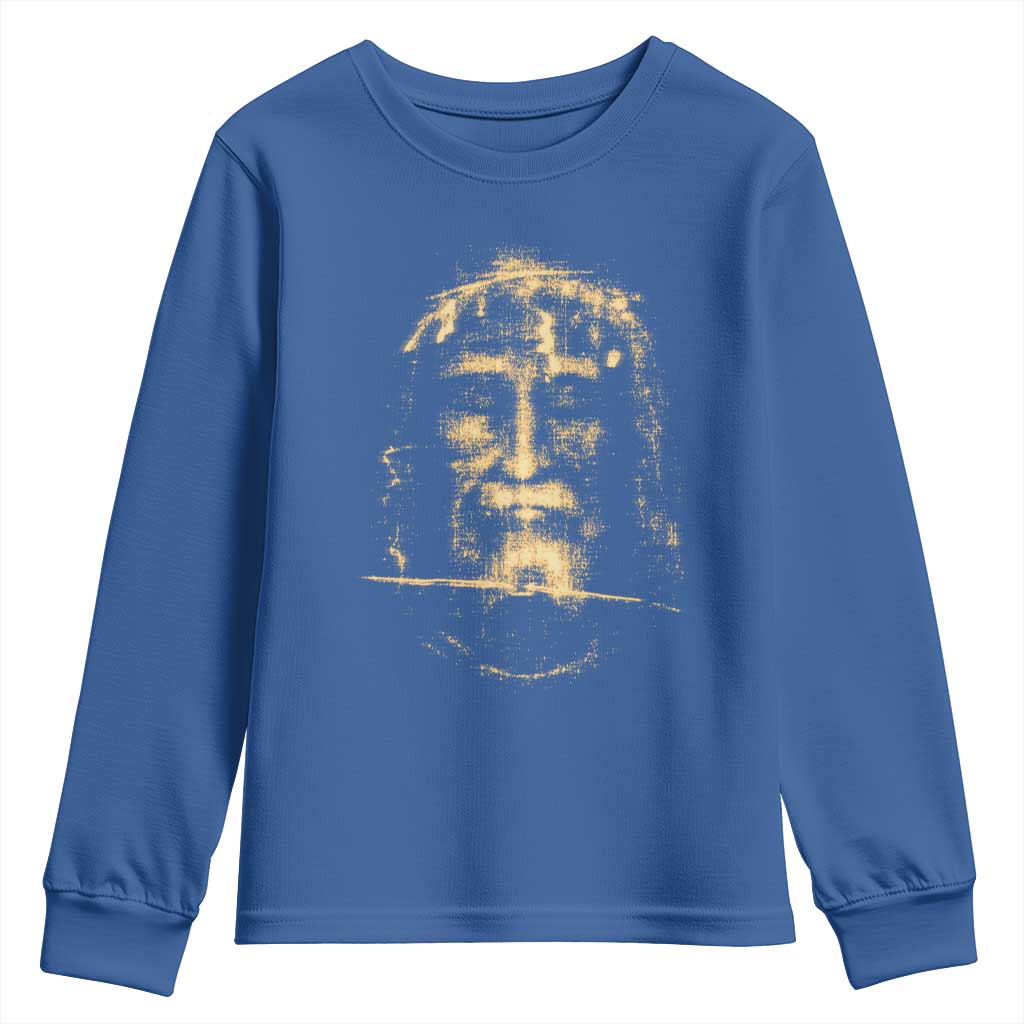 Shroud Of Turin Jesus Youth Sweatshirt Jesus Christ Face Religious Catholic Christian Faith