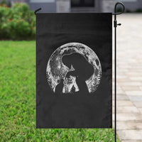 Fun Hand Boop Nose Bigfoot Cat Garden Flag Sasquatch Full Moon