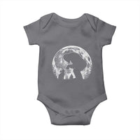 Fun Hand Boop Nose Bigfoot Cat Baby Onesie Sasquatch Full Moon