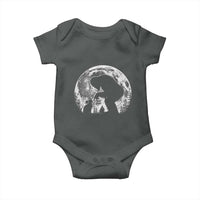 Fun Hand Boop Nose Bigfoot Cat Baby Onesie Sasquatch Full Moon