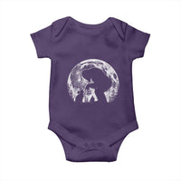 Fun Hand Boop Nose Bigfoot Cat Baby Onesie Sasquatch Full Moon