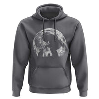 Fun Hand Boop Nose Bigfoot Cat Hoodie Sasquatch Full Moon