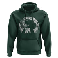 Fun Hand Boop Nose Bigfoot Cat Hoodie Sasquatch Full Moon