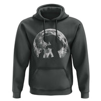 Fun Hand Boop Nose Bigfoot Cat Hoodie Sasquatch Full Moon