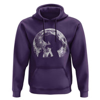Fun Hand Boop Nose Bigfoot Cat Hoodie Sasquatch Full Moon