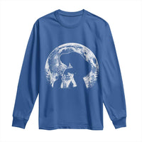 Fun Hand Boop Nose Bigfoot Cat Long Sleeve Shirt Sasquatch Full Moon