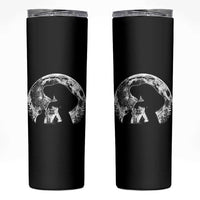 Fun Hand Boop Nose Bigfoot Cat Skinny Tumbler Sasquatch Full Moon