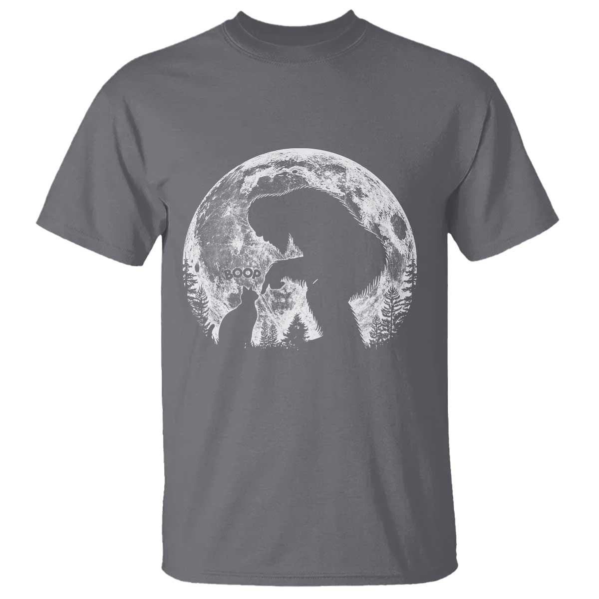 Fun Hand Boop Nose Bigfoot Cat T Shirt Sasquatch Full Moon