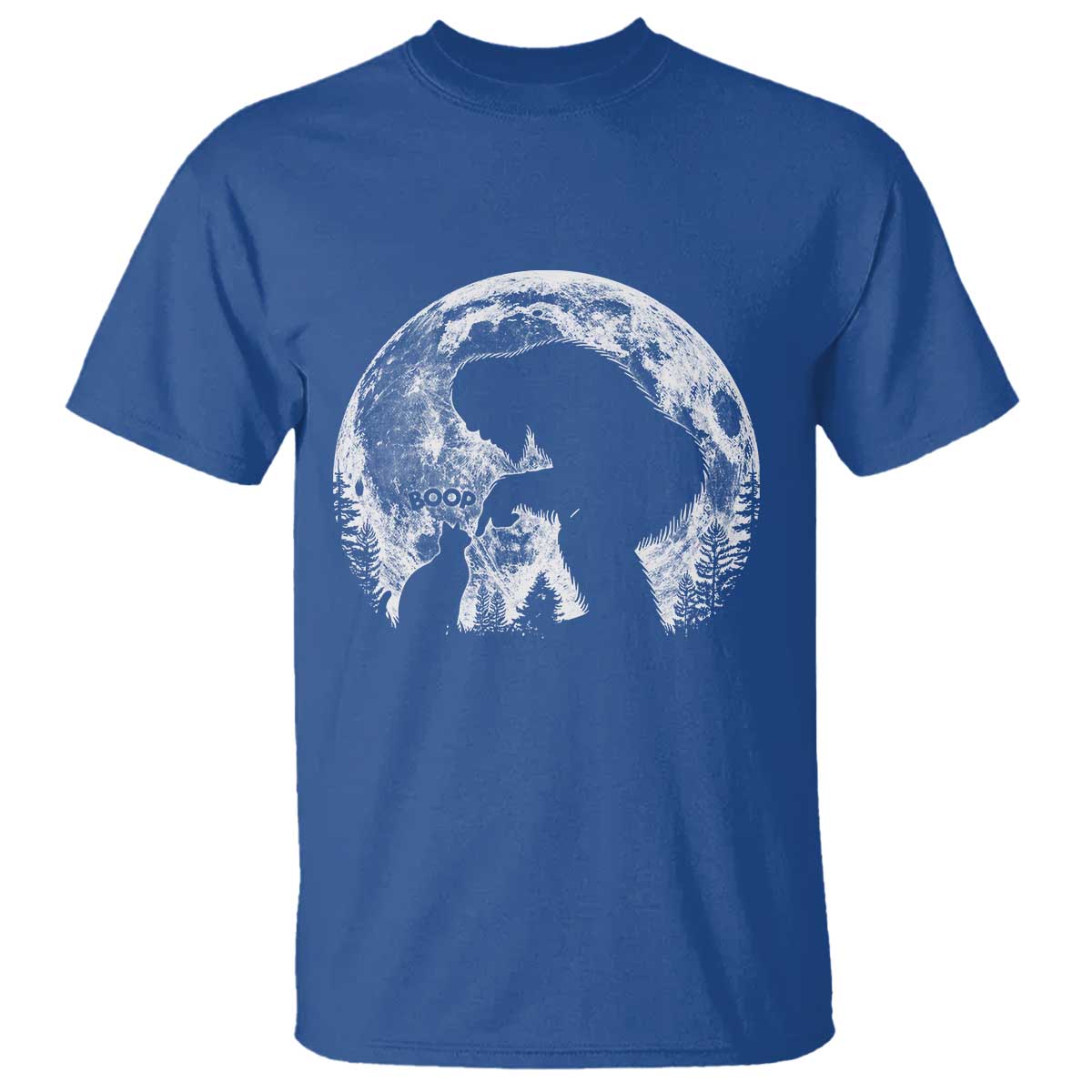 Fun Hand Boop Nose Bigfoot Cat T Shirt Sasquatch Full Moon