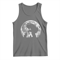 Fun Hand Boop Nose Bigfoot Cat Tank Top Sasquatch Full Moon