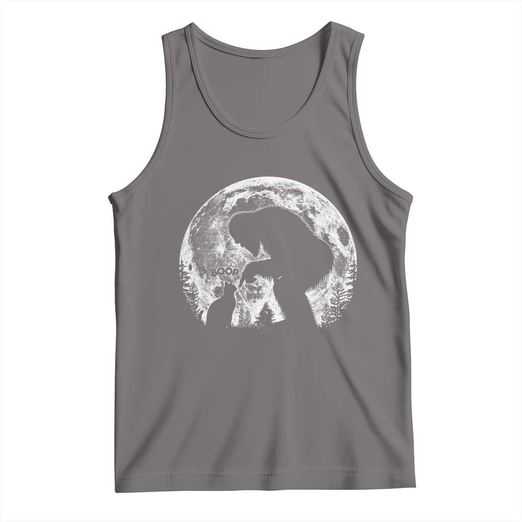 Fun Hand Boop Nose Bigfoot Cat Tank Top Sasquatch Full Moon