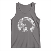 Fun Hand Boop Nose Bigfoot Cat Tank Top Sasquatch Full Moon