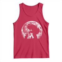 Fun Hand Boop Nose Bigfoot Cat Tank Top Sasquatch Full Moon