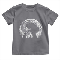 Fun Hand Boop Nose Bigfoot Cat Toddler T Shirt Sasquatch Full Moon