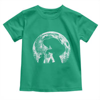 Fun Hand Boop Nose Bigfoot Cat Toddler T Shirt Sasquatch Full Moon