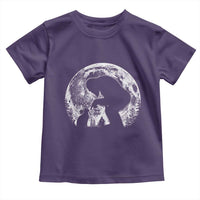 Fun Hand Boop Nose Bigfoot Cat Toddler T Shirt Sasquatch Full Moon