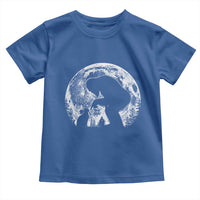 Fun Hand Boop Nose Bigfoot Cat Toddler T Shirt Sasquatch Full Moon