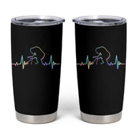 Fun Hand Boop Nose Bigfoot Cat Tumbler Cup Heartbeat Sasquatch Cat Lover Animal Silhouette