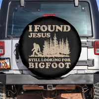 Retro I Found Jesus Still Looking Bigfoot Spare Tire Cover Vintage Sasquatch Believer Funny Christian Humor