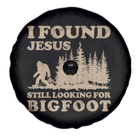 Retro I Found Jesus Still Looking Bigfoot Spare Tire Cover Vintage Sasquatch Believer Funny Christian Humor