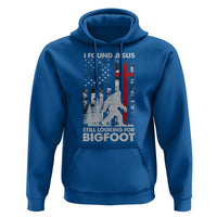 Retro I Found Jesus Still Looking For Bigfoot Hoodie Camouflage US American Flag Camo