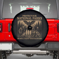 Funny Mothman Protect Our National Parks Spare Tire Cover Ghost Wendigo Skull Cryptid Weirdcore Folk Horror