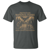 Funny Mothman Protect Our National Parks T Shirt Ghost Wendigo Skull Cryptid Weirdcore Folk Horror