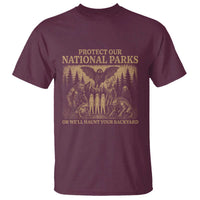 Funny Mothman Protect Our National Parks T Shirt Ghost Wendigo Skull Cryptid Weirdcore Folk Horror