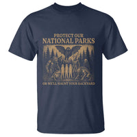 Funny Mothman Protect Our National Parks T Shirt Ghost Wendigo Skull Cryptid Weirdcore Folk Horror