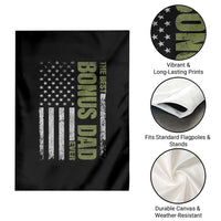 Bonus Dad Garden Flag American Flag Best Bonus Dad Ever Fathers Day