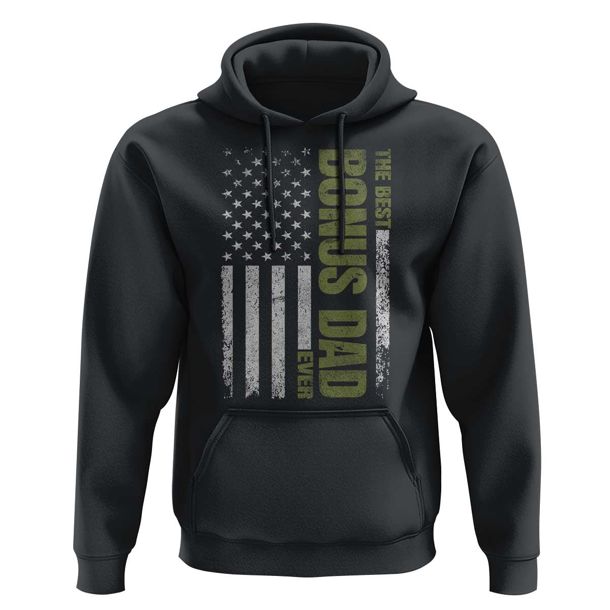 Bonus Dad Hoodie American Flag Best Bonus Dad Ever Fathers Day