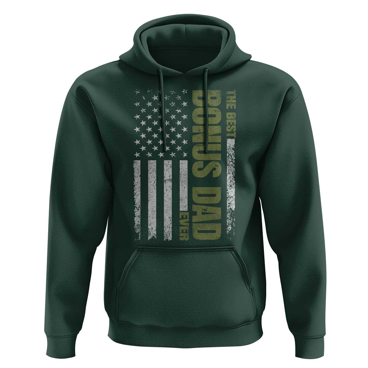 Bonus Dad Hoodie American Flag Best Bonus Dad Ever Fathers Day