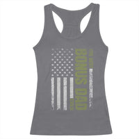 Bonus Dad Racerback Tank Top American Flag Best Bonus Dad Ever Fathers Day