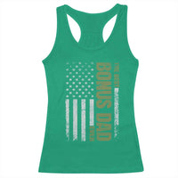 Bonus Dad Racerback Tank Top American Flag Best Bonus Dad Ever Fathers Day