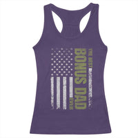 Bonus Dad Racerback Tank Top American Flag Best Bonus Dad Ever Fathers Day