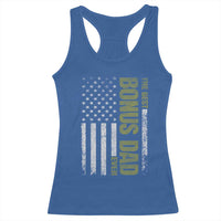 Bonus Dad Racerback Tank Top American Flag Best Bonus Dad Ever Fathers Day