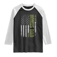 Bonus Dad Raglan Shirt American Flag Best Bonus Dad Ever Fathers Day