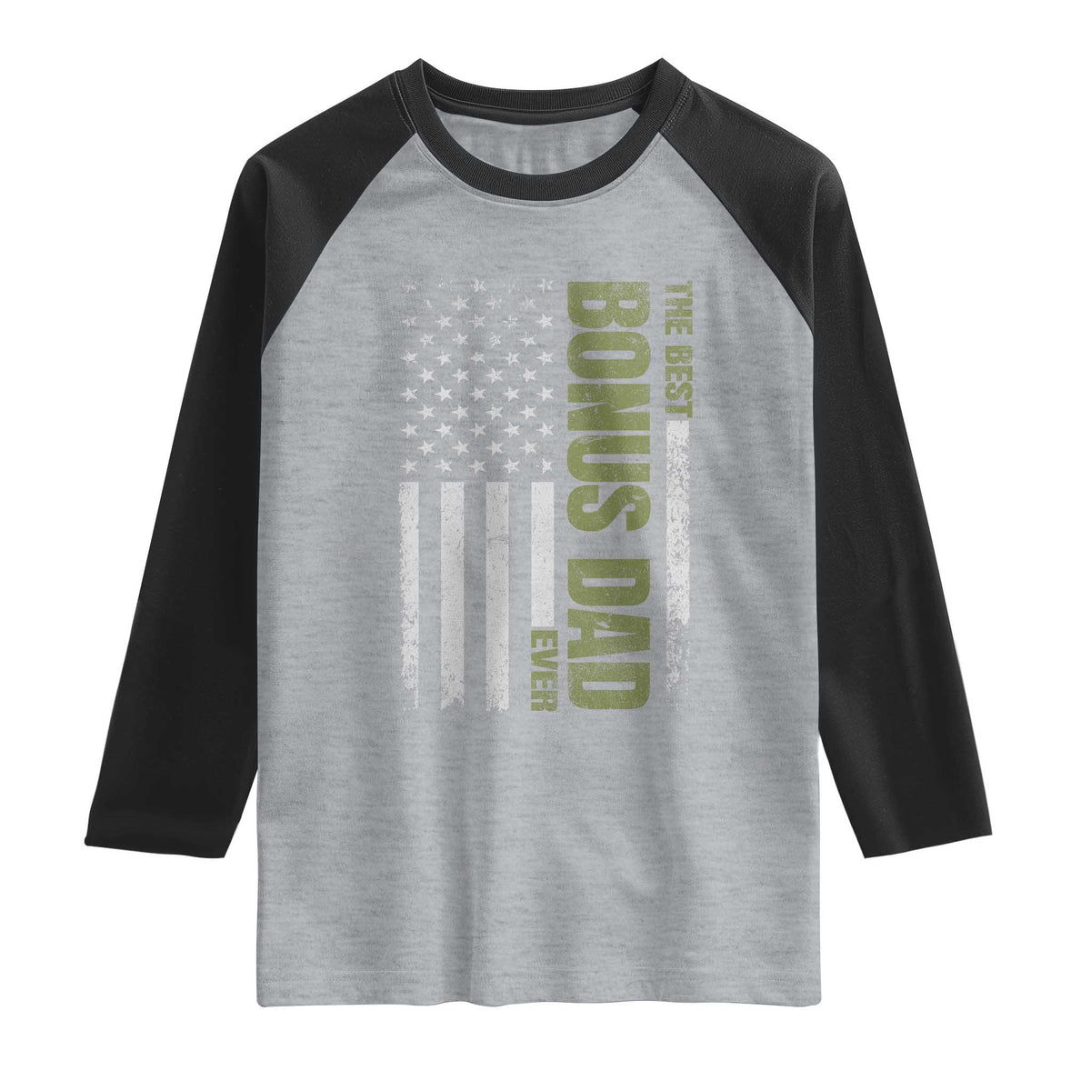 Bonus Dad Raglan Shirt American Flag Best Bonus Dad Ever Fathers Day