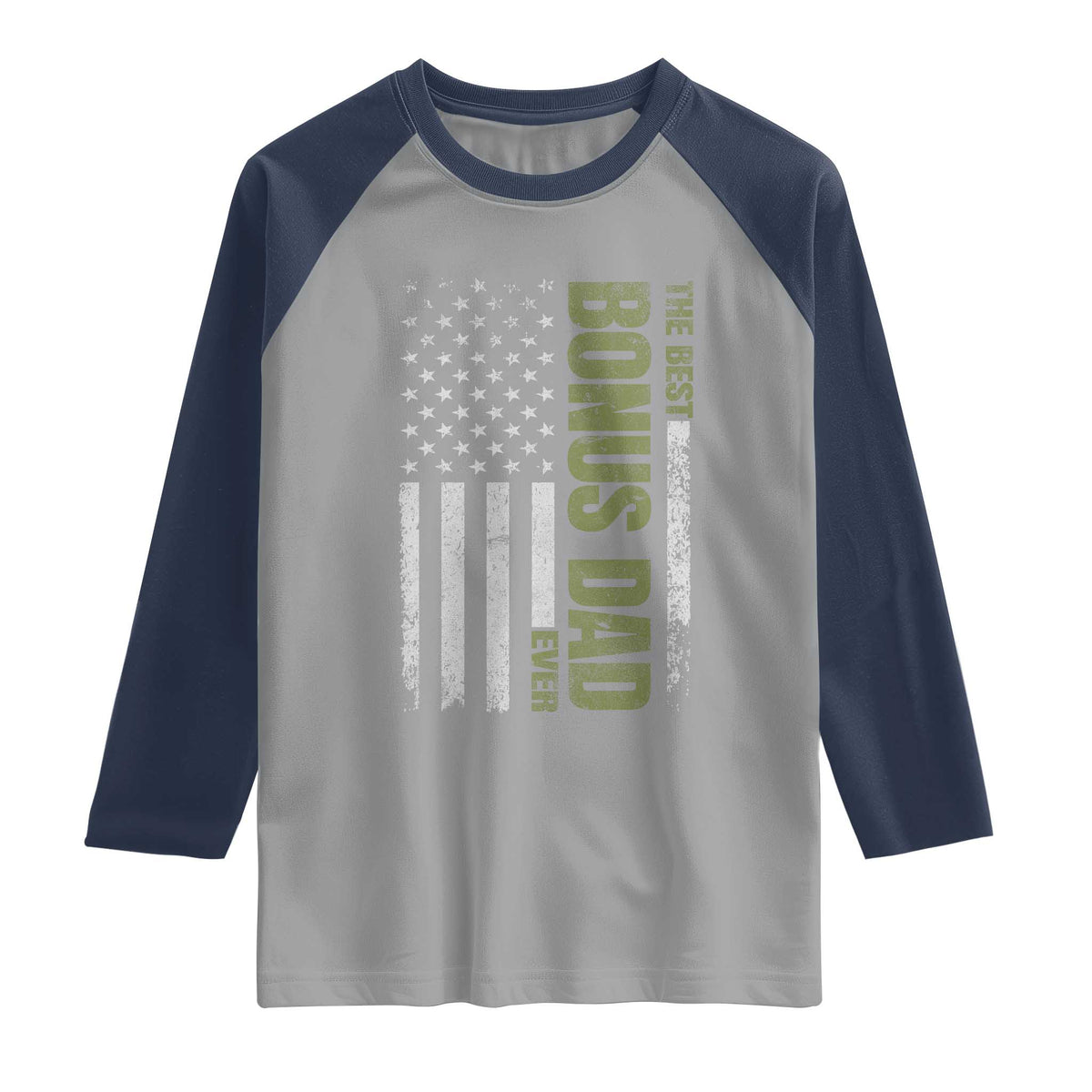Bonus Dad Raglan Shirt American Flag Best Bonus Dad Ever Fathers Day