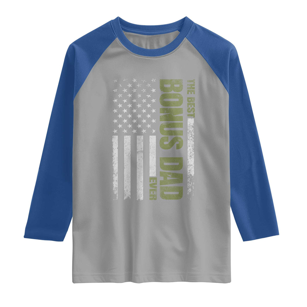 Bonus Dad Raglan Shirt American Flag Best Bonus Dad Ever Fathers Day