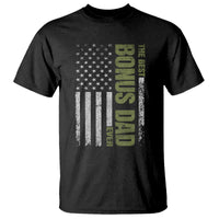 Bonus Dad T Shirt American Flag Best Bonus Dad Ever Fathers Day