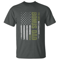 Bonus Dad T Shirt American Flag Best Bonus Dad Ever Fathers Day