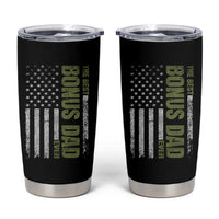 Bonus Dad Tumbler Cup American Flag Best Bonus Dad Ever Fathers Day