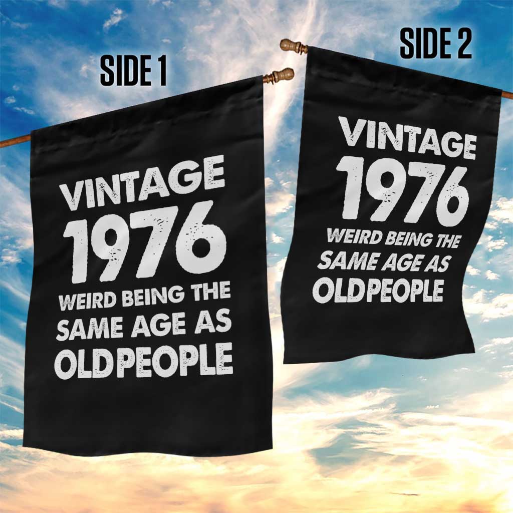 Funny 50th Birthday Garden Flag Turning 50 Year Old Gifts Weird Being The Same Age As Old People