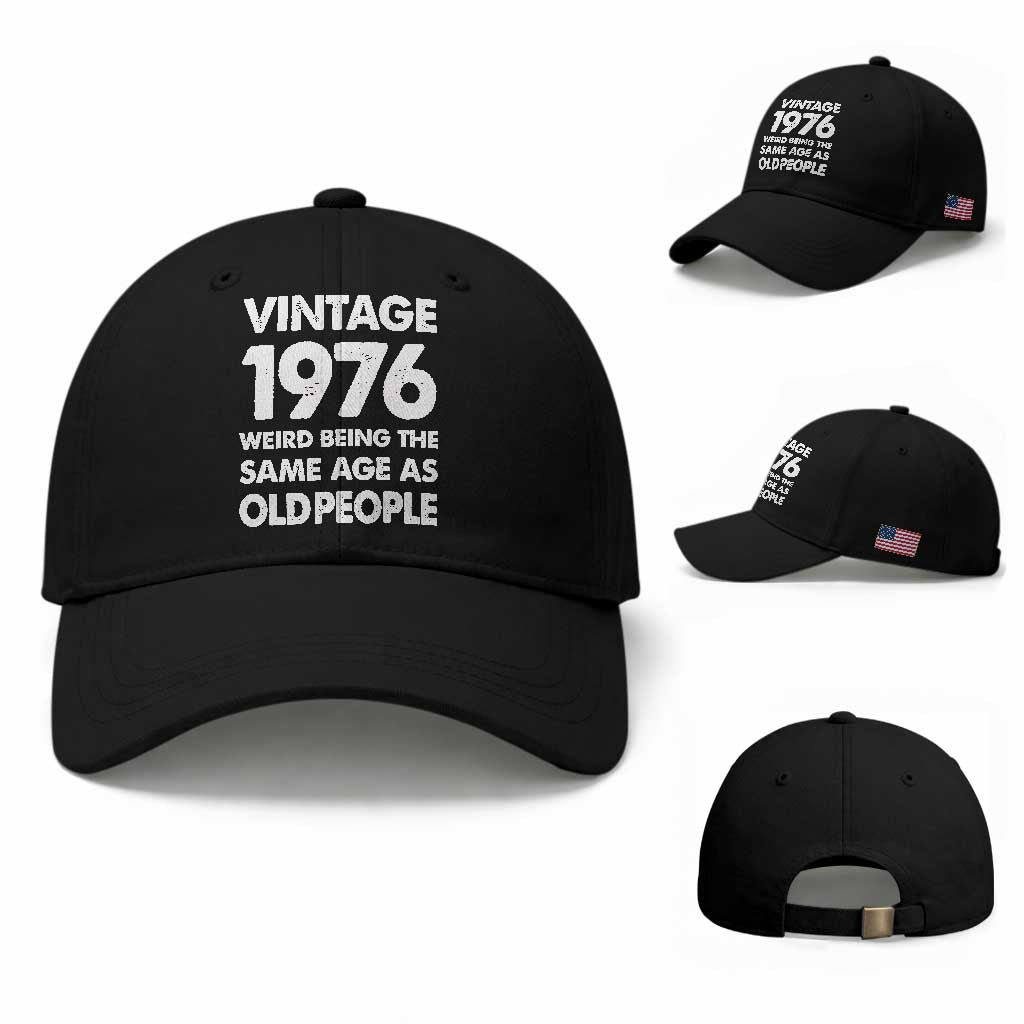 Funny 50th Birthday Baseball Cap Turning 50 Year Old Gifts Weird Being The Same Age As Old People