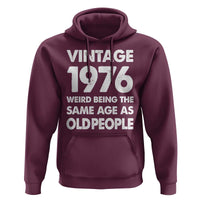 Funny 50th Birthday Hoodie Turning 50 Year Old Gifts Weird Being The Same Age As Old People