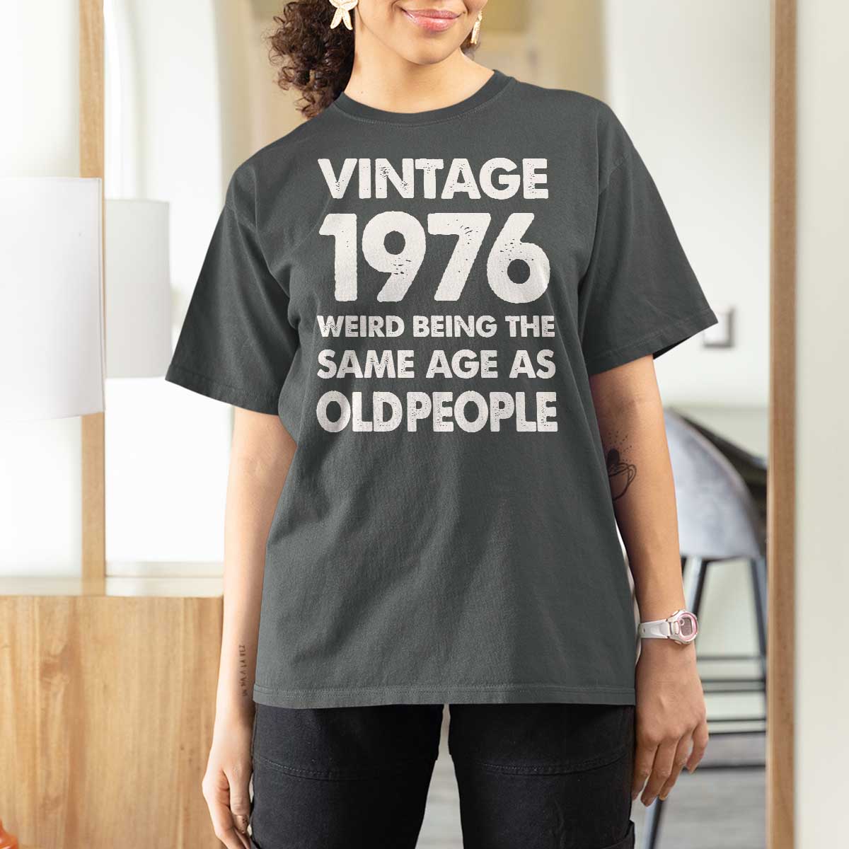 Funny 50th Birthday T Shirt For Women Turning 50 Year Old Gifts Weird Being The Same Age As Old People
